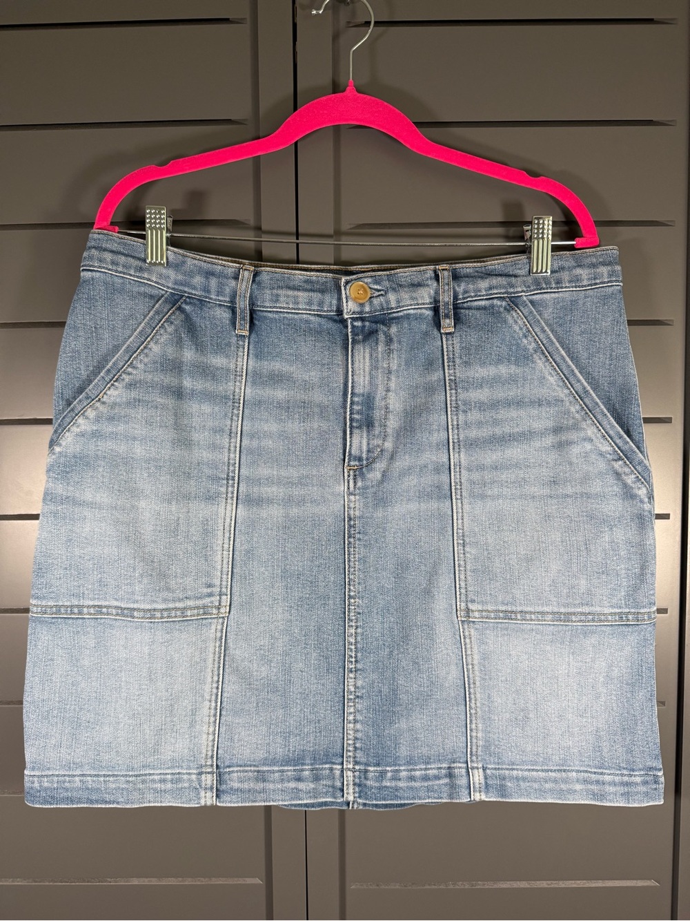 Tommy Bahama Light Blue Denim Mini Skirt